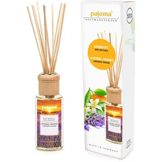 pajoma® Raumduft Made in Germany, 1er Pack (1 x 100 ml) in Geschenkverpackung (Lavendel-Orange)