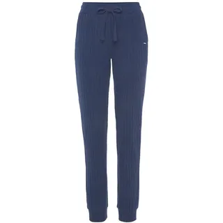 LASCANA Lounge-Hosen Homewearhose Blau/Meliert M