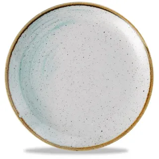 Churchill Stonecast Accents Duck Egg Blue Teller Flach Coup 21.7cm Stonecast
