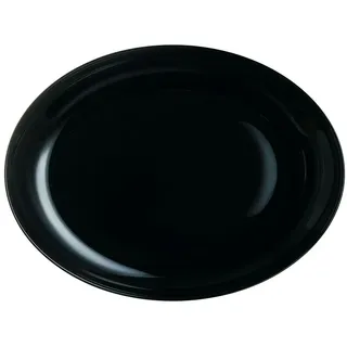 12 x Diwali Black Platte oval 33x25cm - Luminarc