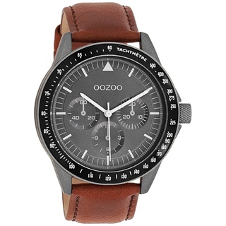 Oozoo Herren Armbanduhr Timepieces Analog Leder braun UOC11112