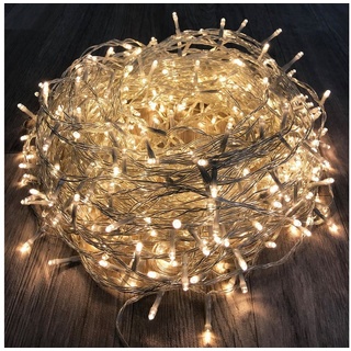 Mojawo 600'er LED Lichterkette Innen und Außen warmweiß