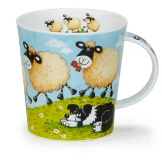 Dunoon Tasse Follow me Dog Schafe Sheepies Cairngorm 0,48 l Fine Bone China, 1-tlg.