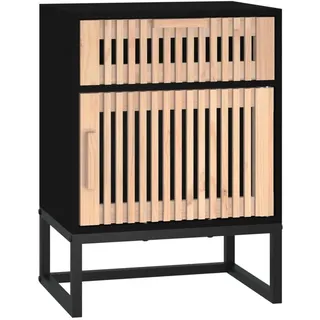 vidaXL Nachtschrank Lorette 40 x 30 x 55,5 cm Schwarz