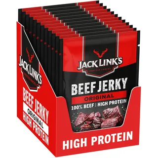 Jack Link's Jack Links Beef Jerky, 12 x 60 g Beutel, Original