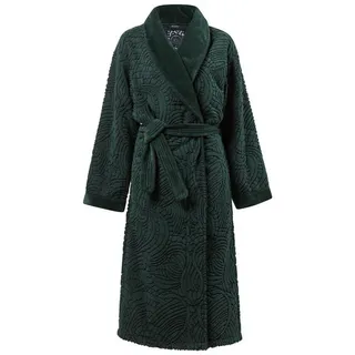 Beddinghouse Bademantel Dodo Pavone Bathrobe_Dark Green_UV_UV_L 1 Bademantel L, Gürtel, Bademantel Damen und Herren Morgenmantel Frottee grün