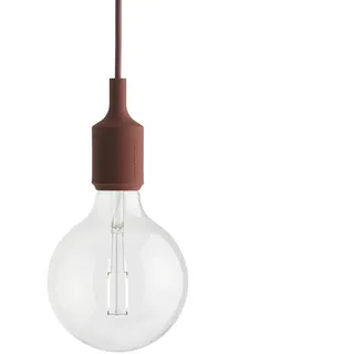 Muuto E27 1-flg. 23 cm rot Kunststoff, Silikon