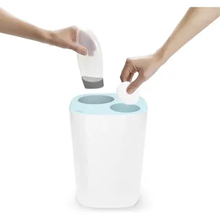 JosephJoseph Recyclingeimer "Split" in Weiß - 8 l - (B)21 x (H)28 x (T)21 cm