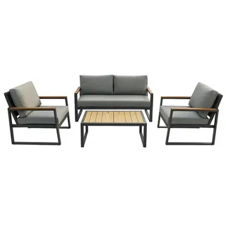 osoltus Garten-Essgruppe Gartenmöbel Lounge Outdoor Lounge Sitzgruppe Set 4tlg Balkon Lounge