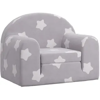 Maison Exclusive - Schlafsofa Für Kinder Hellgrau Sterne Weich Pl