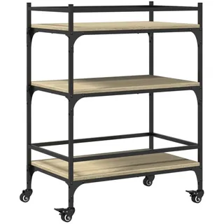 vidaXL Küchenwagen Sonoma-Eiche 65x40x86,5 cm Holzwerkstoff
