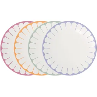 Villeroy & Boch Speiseteller 26,6 cm bunt 4er Set