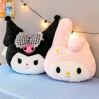 NatureMan 50cm Cartoon Anime Plüsch Kissen, Kawaii Figur, Kinderzimmer Dekor Kissen,Nette Theme Party Bevorzugung/Fan Geschenk(Rosa)