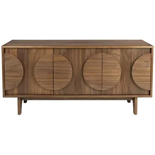 ZUIVER Sideboard Groove mit 3 Türen und Walnussfurnier von Zuiver - Natur