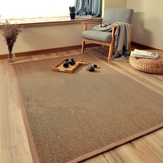 YUJIANHUAA Bambusmatte,rutschfeste Bambusmatte,Teppich Bambus,Wohnzimmer Läufer Bambusteppich,Japanischer Stil rutschfest Fußboden Mats Wohnzimmer Schlafzimmer Balkon Bereich Teppiche (80x200cm)