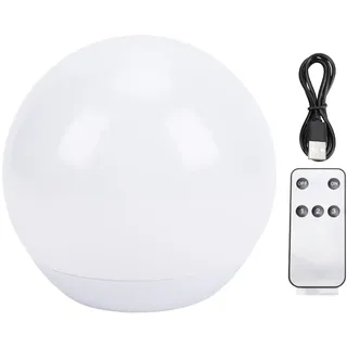 Srliya LED-Kugelleuchte, Kabellos, Wiederaufladbar, Kugellampe mit Fernbedienung, Buntes Dekoratives Glühkugellicht für Zuhause, Outdoor, Garten, Party-Dekoration