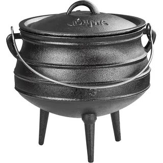 Dutch Oven Madagaskar 8L Lagerfeuer Feuerstelle Schmortopf Gusseisen Gusstopf