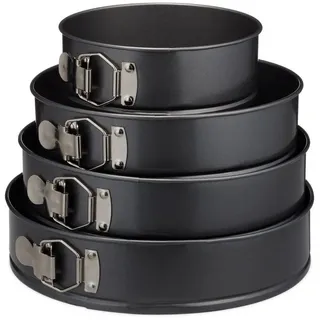 Relaxdays Springform Set 4-teilig rund