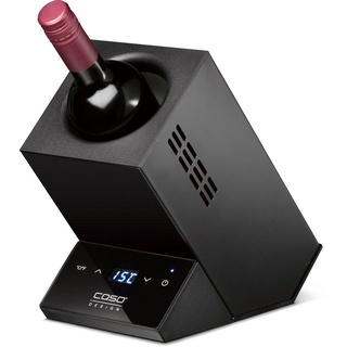 Caso Elektrischer Weinkühler 614 Caso Design WineCase One black, Temperatur elektronisch einstellbar, Sensor-Touch Bedienung schwarz