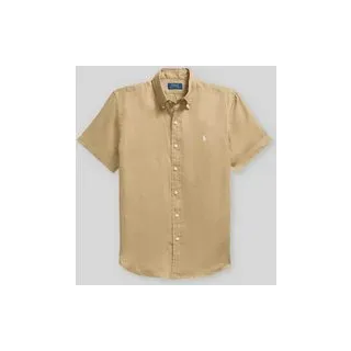 Regular Fit Leinenhemd mit Button-Down-Kragen, Hazel, M