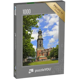 puzzleYOU: Puzzle 1000 Teile „Hamburger Michl, Deutschland, Europa“