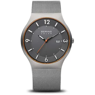 BERING Herren Uhr Solar Movement - Solar Collection mit Edelstahl und Saphirglas 14440-073-A
