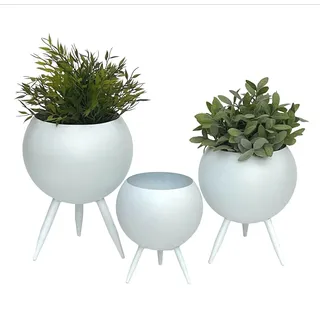 DanDiBo Ambiente Blumenhocker 20 x 27 x 20 cm Weiß