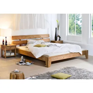 MASSIVMOEBEL24.DE NATURE BROWN 200 x 200 cm Braun