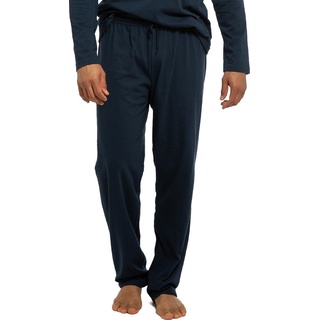 Ammann, Herren, Pyjama, Organic Cotton - Mix & Match Schlafanzug Hose Lang, Blau, (3XL)