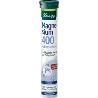 Kneipp Magnesium 400 + Vitamine C + E Brausetabletten 15 St.