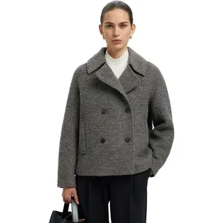 Selected Alma Boucle Jacke Grau 36 Frau Grau 36 - Grau - 36