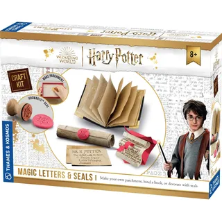Thames & Kosmos Harry-Potter-Bastelset mit magischen Buchstaben und Siegeln, zum Selbermachen von Pergamentrollen, Tom Riddle's Diary, ein Heuler und mehr, ideal für Fans ab 8 Jahren, tolles