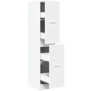 vidaXL Apothekerschrank 30 x 41 x 144,5 cm Weiß