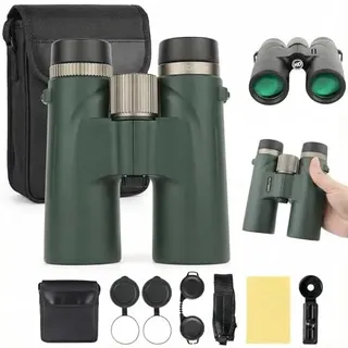 Bosco Fernglas C9 Original 12x42 Fernglas, hohe Vergrößerung und hohe Auflösung, Nachtsichtfunktion (Grün)