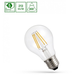 SpectrumLED LED-Leuchtmittel E27 A60 6,8W = 94W Filament Klar 1450lm ULTRA EFFIZIENT Neutral 4000K, E27, Neutralweiß, Filament LED