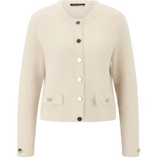 Betty Barclay Strickjacke mit Knopfleiste Beige 44