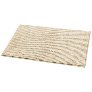 Badvorleger 50x80 cm Mikrofaser 1250 g/qm beige