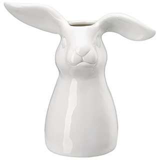 Hasen-Vase Weiß Vase 16 cm