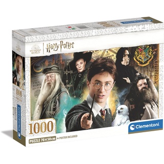 Clementoni 39787 Harry Potter Potter-1000 Teile-Puzzle für Erwachsene, hergestellt in Italien, Mehrfarbig