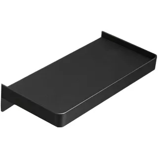 WPCASE Duschkorb Ohne Bohren Duschablage Duschregal Ohne Bohren Badregal Rostfreier Edelstahl GebüRstet Ohne Bohren/Bohren,Zwei Installationsmethoden Black