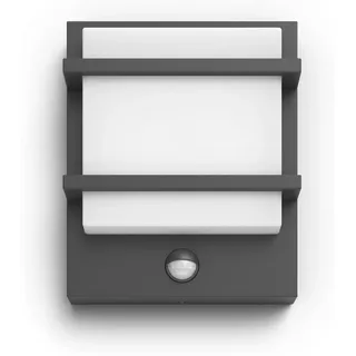 Philips Wandleuchte Aluminium 22,7 cm inkl. Bewegungsmelder anthrazit