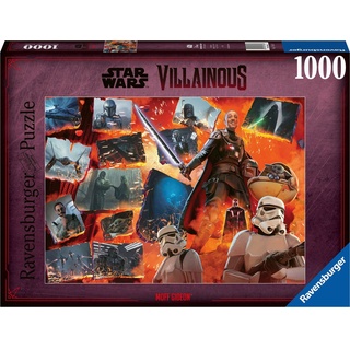 Ravensburger Puzzle Star Wars Villainous, Moff Gideon, 1000 Puzzleteile, Made in Germany bunt