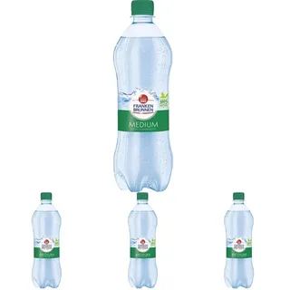 Franken Brunnen Mineralwasser Medium, 0,75 l (Packung mit 4)