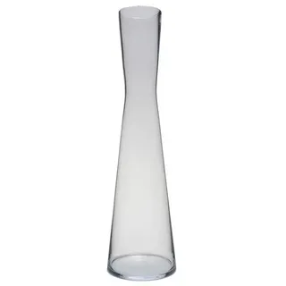 INNA-Glas Dekovase Schlanke Blumenvase Syrma aus Glas, transparent, 40 cm, Ø 10 cm weiß