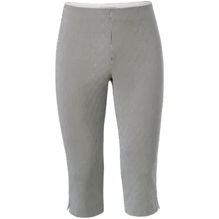 Tchibo - Gestreifte Stretchhose in 3/4-Länge - Damen - Gr. XL - schwarz/gestreift