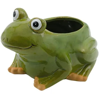 Dekohelden24 Frosch 22,5 x 17 x 14,5 cm Keramik