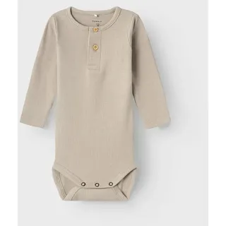 NAME IT Baby - Jungen Nbmkab Ls Body Noos, Pure Cashmere, 86 - 86