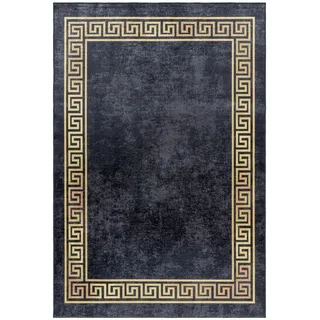 Ayyildiz Fiesta Webteppich 140 x 200 cm Schwarz/Gold