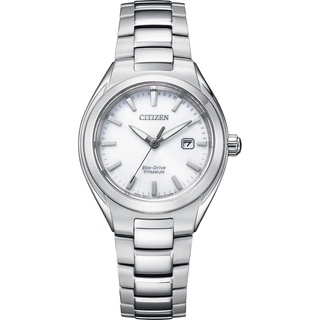 Citizen Damen Analog Quarz Uhr mit Titan Armband EW2610-80A