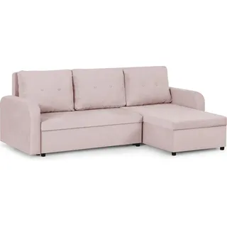 Schlafsofa mit Schlaffunktion BERLIN - Rosa - Rosa